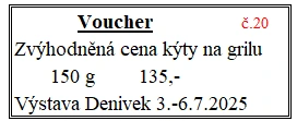 Voucher č. 20 na grilovanou kýtu se slevou (fr)