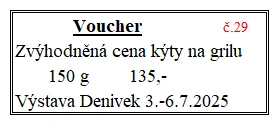 Voucher č. 29  na grilovanou kýtu se slevou (fr)