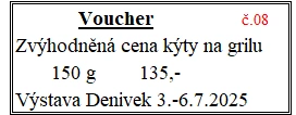 Voucher č. 8 na grilovanou kýtu se slevou (fr)