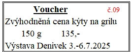 Voucher č. 9 na grilovanou kýtu se slevou (fr)