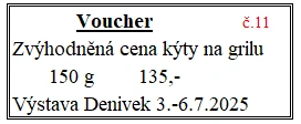 Voucher č. 11 na grilovanou kýtu se slevou (fr)