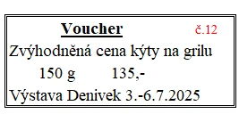Voucher č. 12 na grilovanou kýtu se slevou (fr)