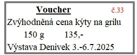 Voucher č. 33 na grilovanou kýtu se slevou (fr)