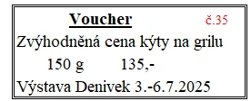 Voucher č. 35 na grilovanou kýtu se slevou (fr)