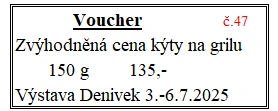 Voucher č. 47 na grilovanou kýtu se slevou (fr)
